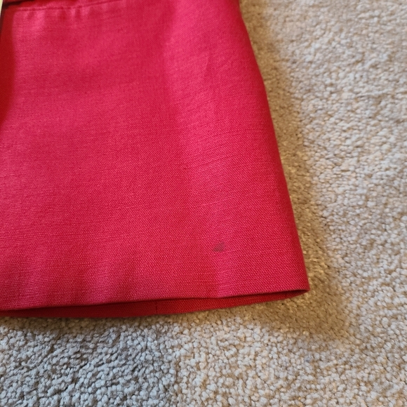 LL Bean Vintage Women's Blazer Size 20 Petite Linen Cotton Blend Red Long Sleeve - Picture 6 of 10